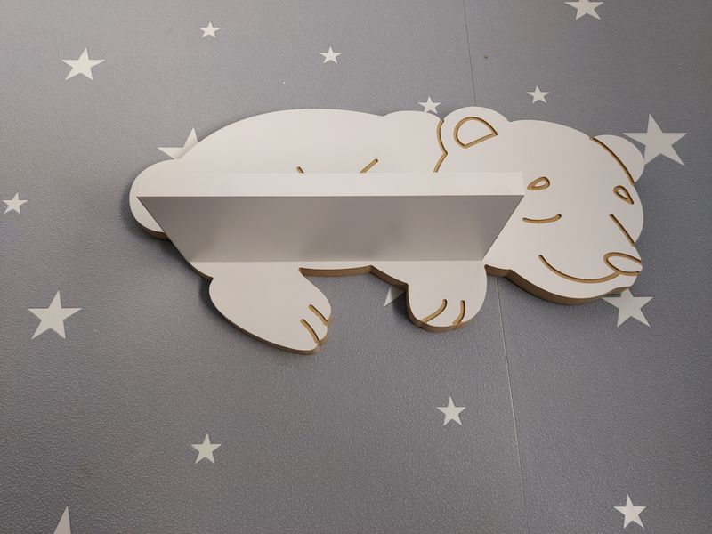 Półka śpiący Misiu Biały Miś zdjęcie 4