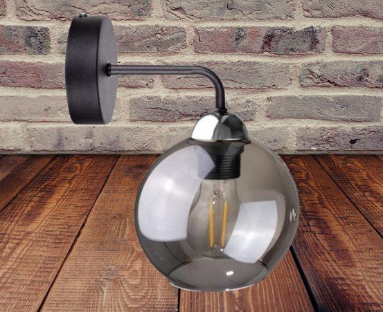 Kinkiet 1xE27 COSMO BLACK/SILVER zdjęcie 5