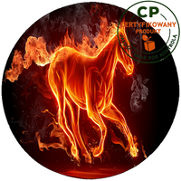 Opłatek na tort Konie