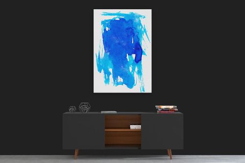 OBRAZ NA PŁÓTNIE CANVAS ABSTRAKCJA AKWAREL 03 90X130 CM na Arena.pl