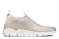 Clarks Półbuty męskie - Tri ActiveFree wsuwane - rozmiar 40 - białe tkanina