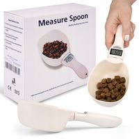 ŁYŻKA Z MIARKĄ WAGĄ ŁOPATKA DO KARMY DLA PSA KOTA Z WYŚWIETLACZEM LCD 800G