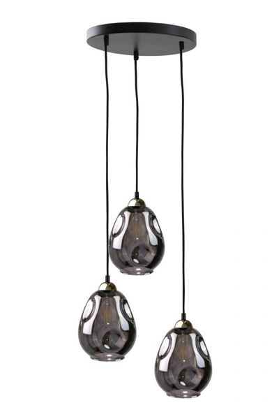 Lampa wisząca 3xE27 LOKI BLACK/GOLD zdjęcie 1