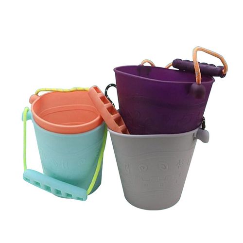 wiaderko do piaskownicy gumowe - szary na Arena.pl