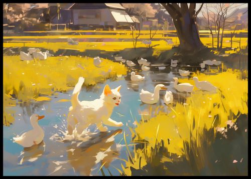 Plakat 84,1x59,4cm Słońce na Wsi na Arena.pl