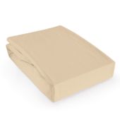 Ochraniacz 80x200 prześcieradło ochronne na materac z gumką beż 2w1