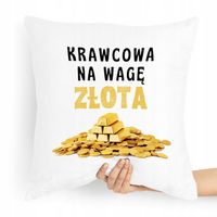 Poduszka Dla Krawcowej Krawca Na Wagę Złota Z Nadrukiem Ze Zdjęciem