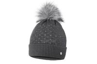 BROEL Laguna czapka z pomponemna zimę dla dziewczynki grafit 54-56