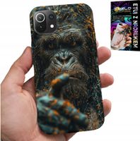 ETUI DO XIAOMI MI 11 LITE - MAŁPA, MAŁPKA, GORYL, ZWIERZĘTA + SZKŁO