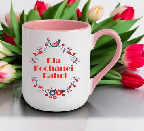 KUBEK Z NADRUKIEM PREZENT DZIEŃ BABCI URODZINY BABCIA IMIENINY na Arena.pl