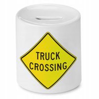 Dla Tirowca Kierowcy Skarbonka Truck Crossing Z Nadrukiem Ze Zdjęciem