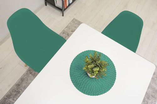 Krzesło OSAKA zielone / nogi naturalne x 4 na Arena.pl