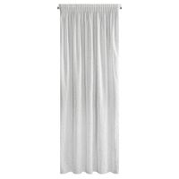 Firana na taśmie z szmapńskim nadrukiem ROXI 140X270 biała