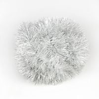 ŁAŃCUCH CHOINKOWY BIAŁY SREBRNY 6 metrów girlanda choinka PERŁOWY 5cm