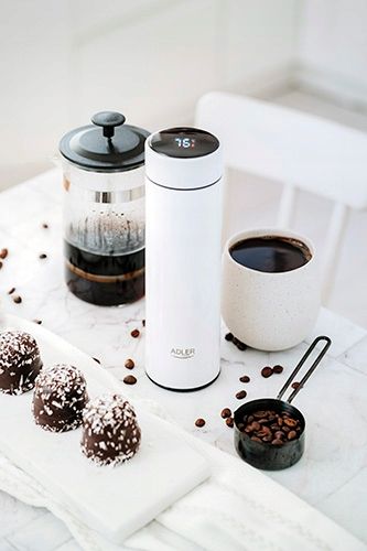 KUBEK TERMICZNY TERMOS Wyświetlacz LED z Temp Dotyk na KAWĘ HERBATĘ BPAFree na Arena.pl