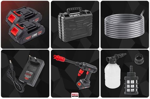 MYJKA CIŚNIENIOWA AKUMULATOROWA OGRODOWA 21V BEZPRZEWODOWA WALIZKA na Arena.pl