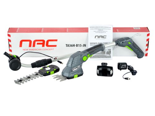 NOŻYCE AKUMULATOROWE DO TRAWY I KRZEWÓW NAC TA 36H-B15-JN 3.6 V + UCHWYT na Arena.pl