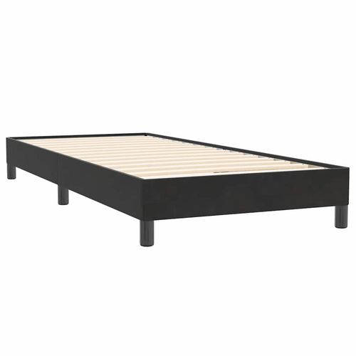 Łóżko Box Spring bez materaca Czarne 80x220 cm Aksamit na Arena.pl