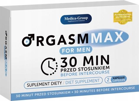 Orgasm Max For Men 2 Kaps. Na Potencję Erekcja Libido Potencja zdjęcie 1