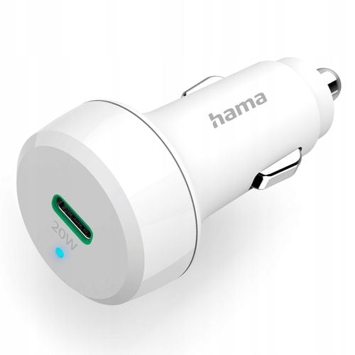 Ładowarka samochodowa HAMA PD/Qualcomm 20W + Kabel Typ-C - Lightning na Arena.pl