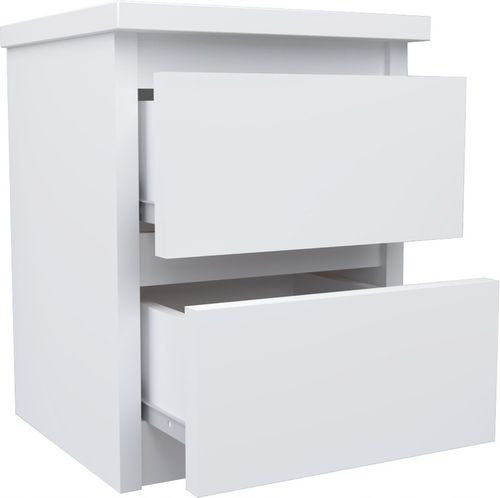 Szafka nocna 2szuflady stolik rtv komoda BIAŁY MAT na Arena.pl