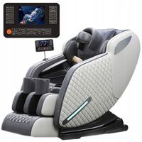 FOTEL MASUJĄCY DO MASAŻU ROZKŁADANY DO SALONU WYPOCZYNKOWY ELITE PRO SZARY