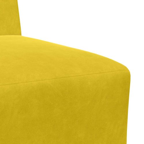 Sofa Fotel Żółty 55 cm Aksamit na Arena.pl