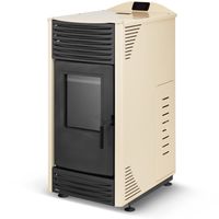 Piec kominek kocioł na pellet TOBY 15 kW CO beżowy