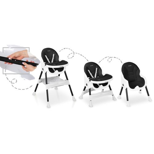 Krzesełko do karmienia Ricokids Mani czarne na Arena.pl