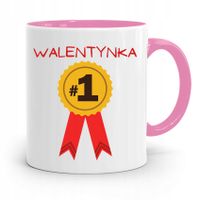 Kubek Różowy Na Walentynki Walentynka Nr1 Z Nadrukiem Ze Zdjęciem