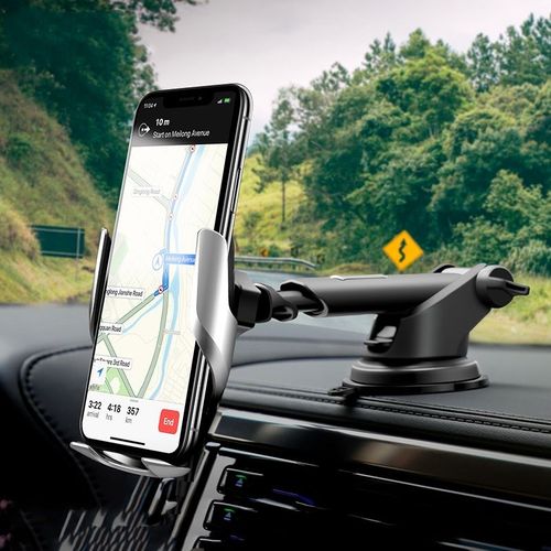 HOCO S14 CAR MOUNT WIRELESS CHARGER SILVER na Arena.pl
