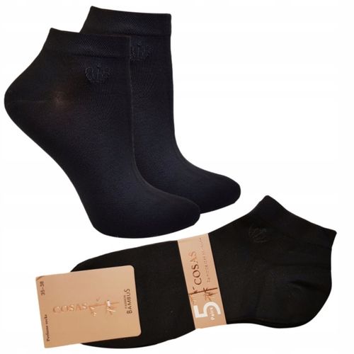 5 x SKARPETY STOPKI DAMSKIE BAMBUSOWE CZARNE na Arena.pl