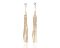 Kolczyki wiszące z kryształkami łańcuszki