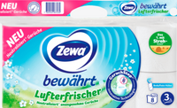 ZEWA Luftfrische 3 warstwowy papier toaletowy 8 rolek świeży zapach