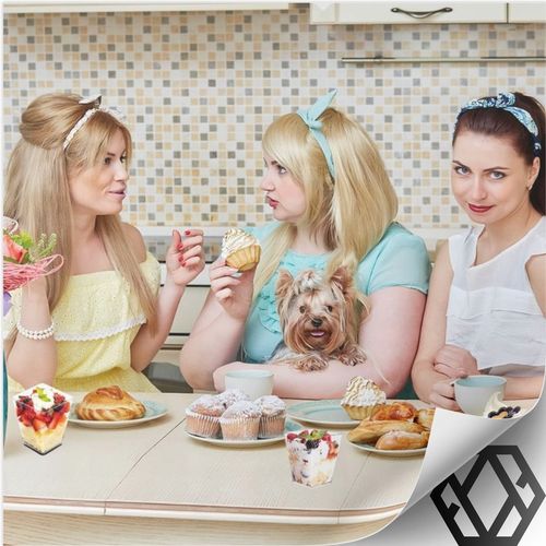 KUBEK PUCHARKI NA PRZEKĄSKI DESERY 120ml 50szt POJEMNIK NA DESER KWADRATOWY na Arena.pl