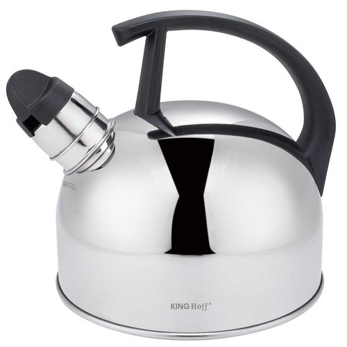 CZAJNIK 1,5L Z GWIZDKIEM KINGHOFF KH-1896 SREBRNY na Arena.pl
