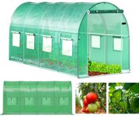 Tunel ogrodowy foliowy szklarnia folia 6x3x2m 18m2 zielony