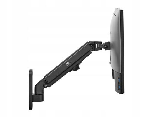 UCHWYT ŚCIENNY do MONITORA 17-27'' SPRĘŻYNA GAZOWA VESA 75x75mm 100x100mm na Arena.pl