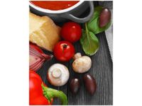 40X50CM OBRAZ WESOŁE CIASTO PIZZY OBRAZ