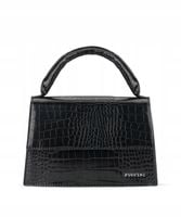 Torebka Damska Mini Kuferek Crossbody Na Ramię PUCCINI Czarna BK2241214M-1