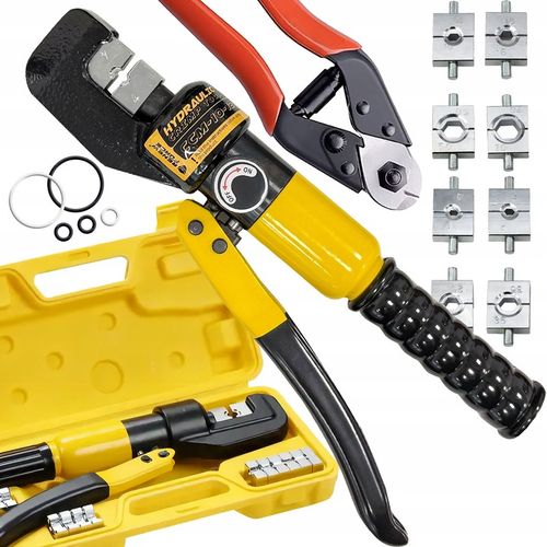 ZACISKARKA HYDRAULICZNA DO TULEJEK KABLOWYCH MATRYCE 4-70MM ZESTAW XL na Arena.pl