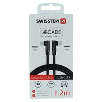 Kabel Swissten USB typ C - USB typ C 1,2 m czarny