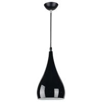 LAMPA wisząca JUSTA 03264 Ideus metalowa OPRAWA zwis kropla łezka czarna