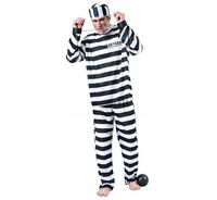 Strój Kostium męski Hallowen więzień r. uniwersalny