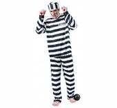 Strój Kostium męski Hallowen więzień r. uniwersalny