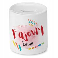 Skarbonka Dla Kuzyna Na Urodziny Prezent Z Nadrukiem Ze Zdjęciem