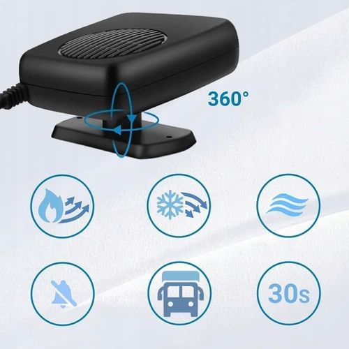 ODMRAŻACZ SZYBY 12V, 150W WENTYLATOR SAMOCHODOWY, PODGRZEWACZ SAMOCHODOWY na Arena.pl