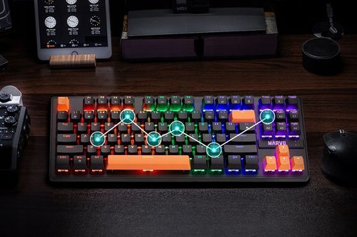 Klawiatura Mechaniczna Krone 87 RGB Gaming anty-ghosting KG901c na Arena.pl