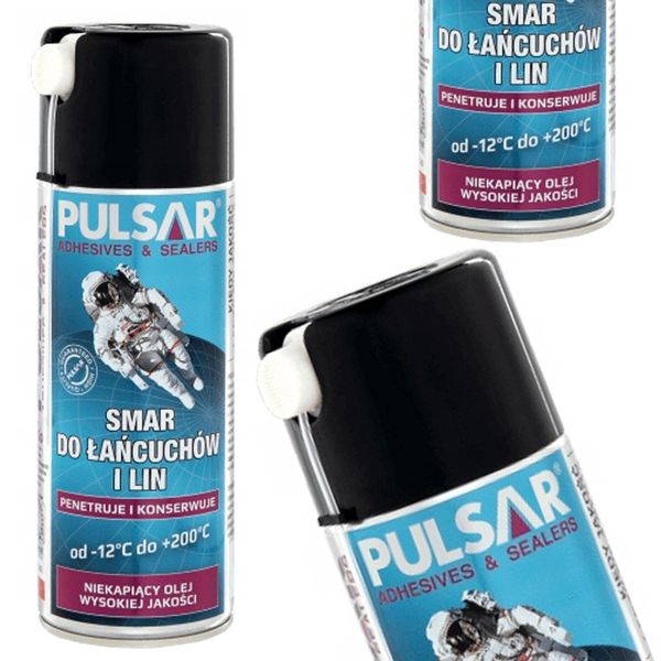 SMAR DO ŁAŃCUCHÓW I LIN PULSAR AEROZOL 400 ML zdjęcie 1