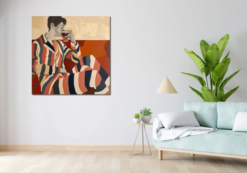 Obraz 100x100cm Przerwa Aby Odetchnąć zdjęcie 2